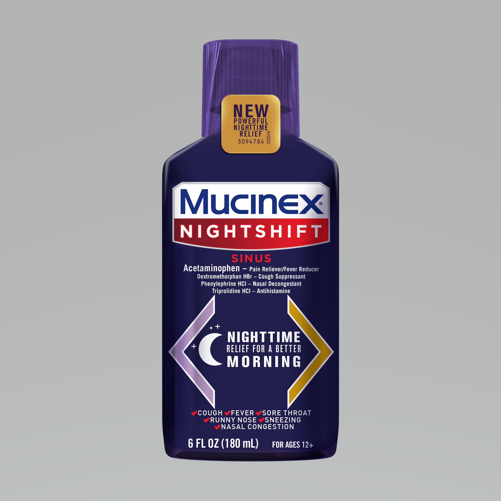 MUCINEX® Nightshift® Sinus